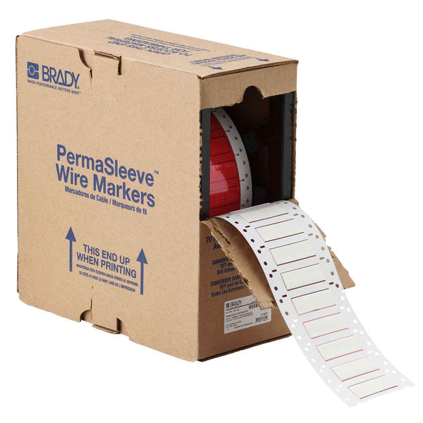 Brady HX-375-2-WT-2 PermaSleeve Wire Marking Sleeves 117081