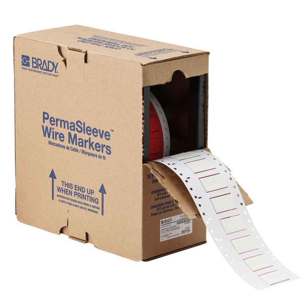 Brady HX-500-150-WT-2 PermaSleeve Wire Marking Sleeves 117085