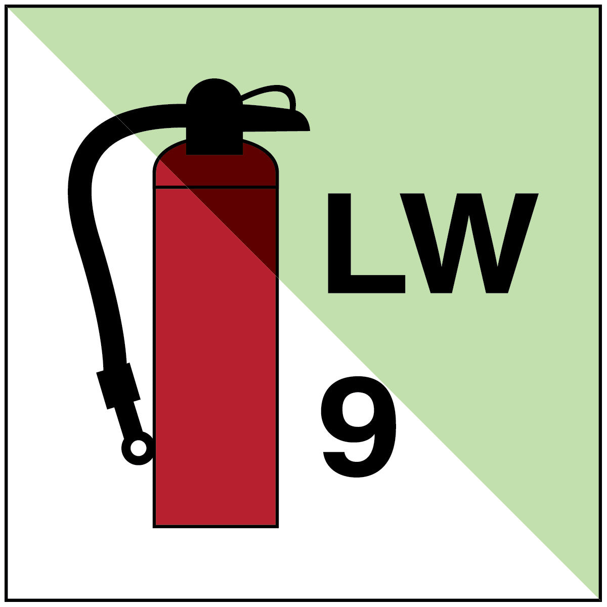 Brady F/Imo180-Pp-Pholumc-150X150/1-B Portable fire extinguisher LW9 - IMO 139495