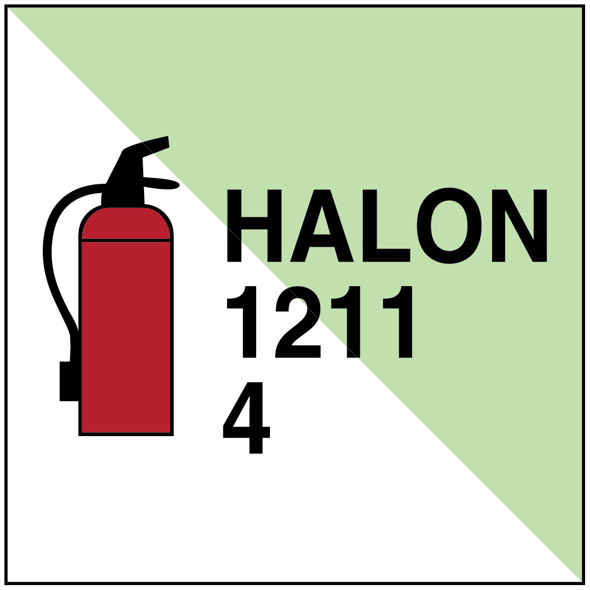 Brady F/Imo181-Sa-Pholumb-150X150/1-B Portable fire extinguisher Halon 1211/4 - IMO 195439
