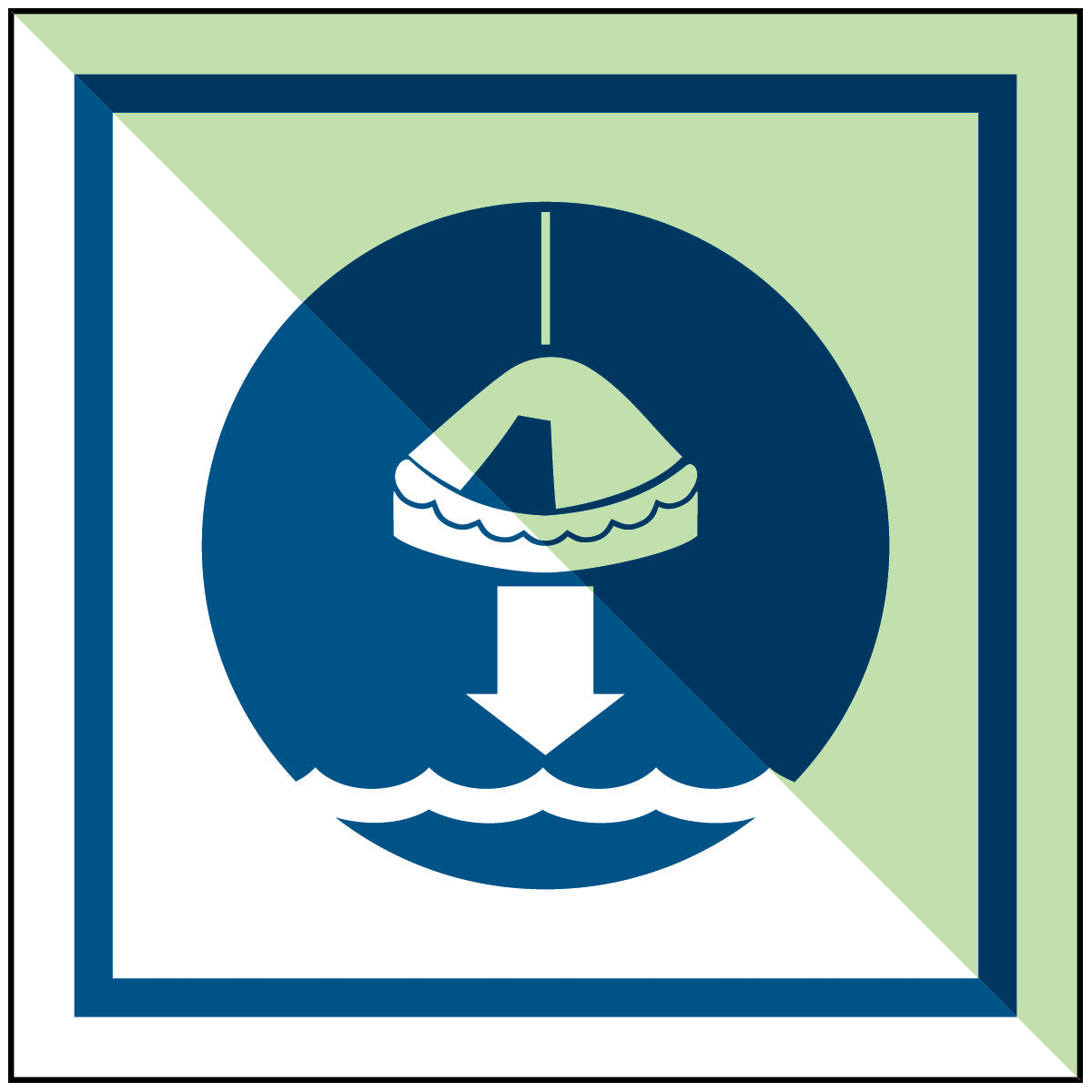 Brady M/Imo205-Pp-Pholumb-150X150/1-B Lower liferaft to the water in launch sequence - IMO 195293