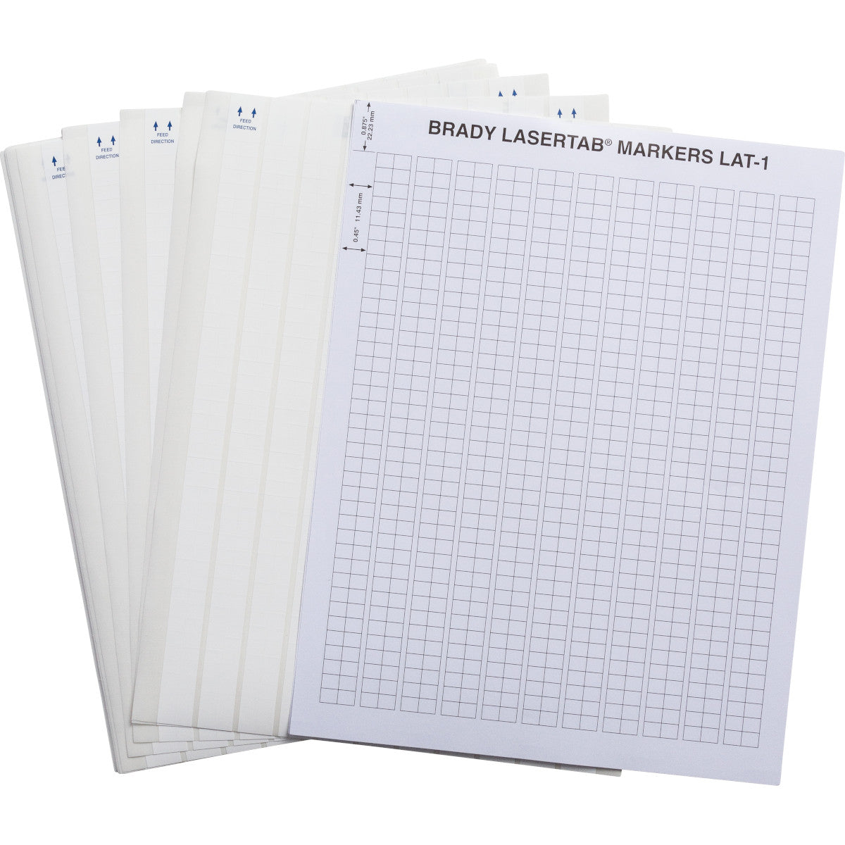 Brady LAT-1-747-10 LaserTab Laser Printable Labels 029700