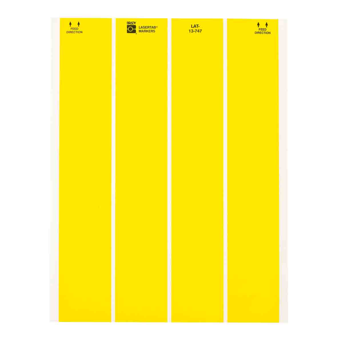 Brady LAT-13-747YL-2.5 LaserTab Laser Printable Labels 029794