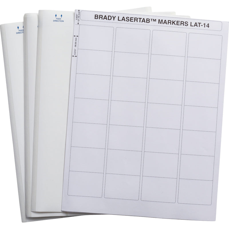 Brady LAT-14-747-1.5 LaserTab Laser Printable Labels 029738