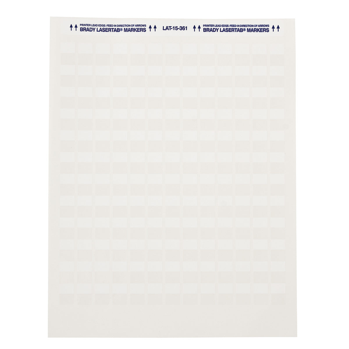 Brady ELAT-15-361-5 LaserTab Laser Printable Labels 014385
