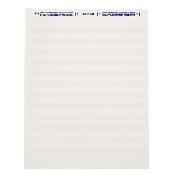 Brady ELAT-15-361-5 LaserTab Laser Printable Labels 014385