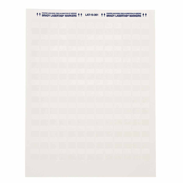 Brady LAT-17-361-2.5 LaserTab Laser Printable Labels 029742