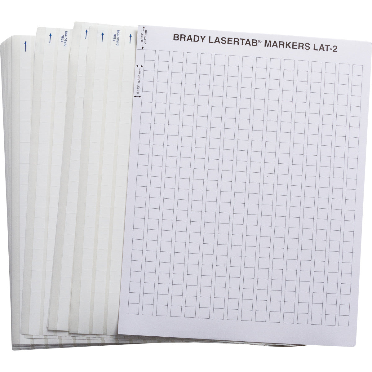 Brady LAT-2-747-10 LaserTab Laser Printable Labels 029703