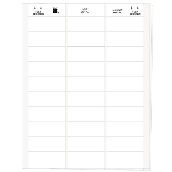 Brady LAT-21-707-1 LaserTab Laser Printable Labels 029822