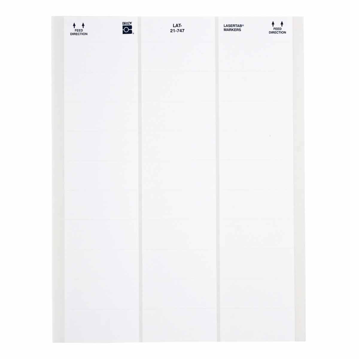 Brady LAT-21-747-1 LaserTab Laser Printable Labels 024569