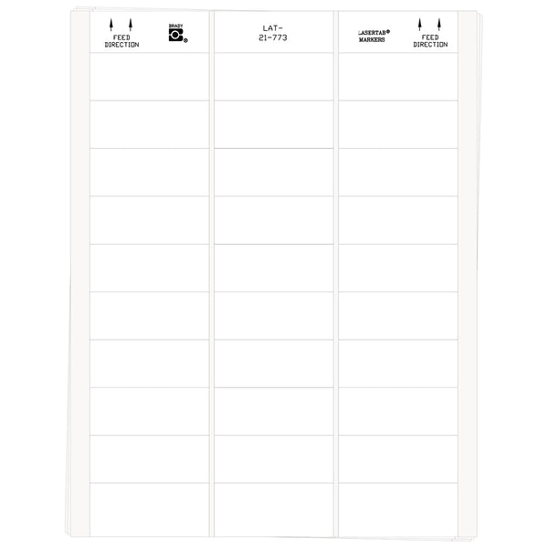 Brady LAT-21-773-1 LaserTab Laser Printable Labels 029751