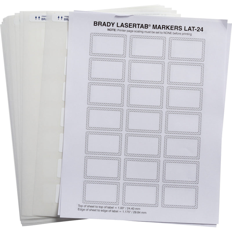 Brady LAT-24-747-1 LaserTab Laser Printable Labels 029757