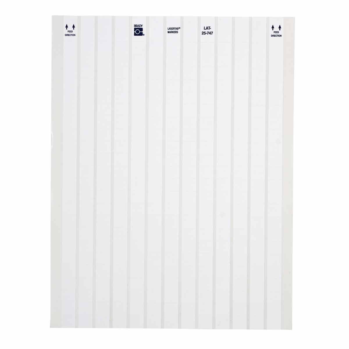 Brady LAT-25-747-10 LaserTab Laser Printable Labels 029762