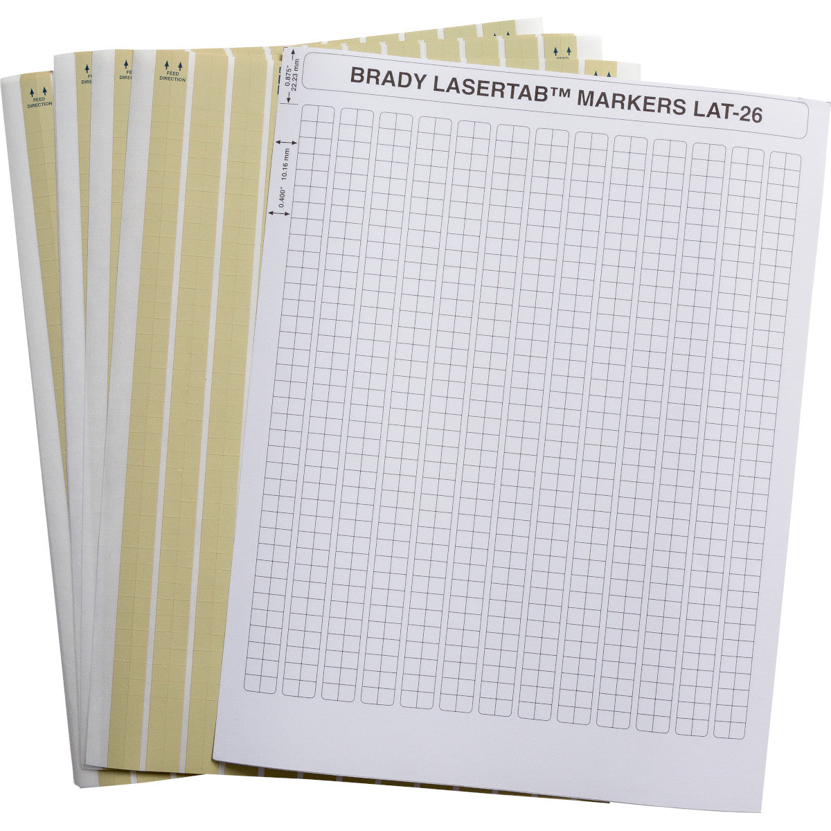 Brady LAT-26-652-10 LaserTab Laser Printable Labels 029765