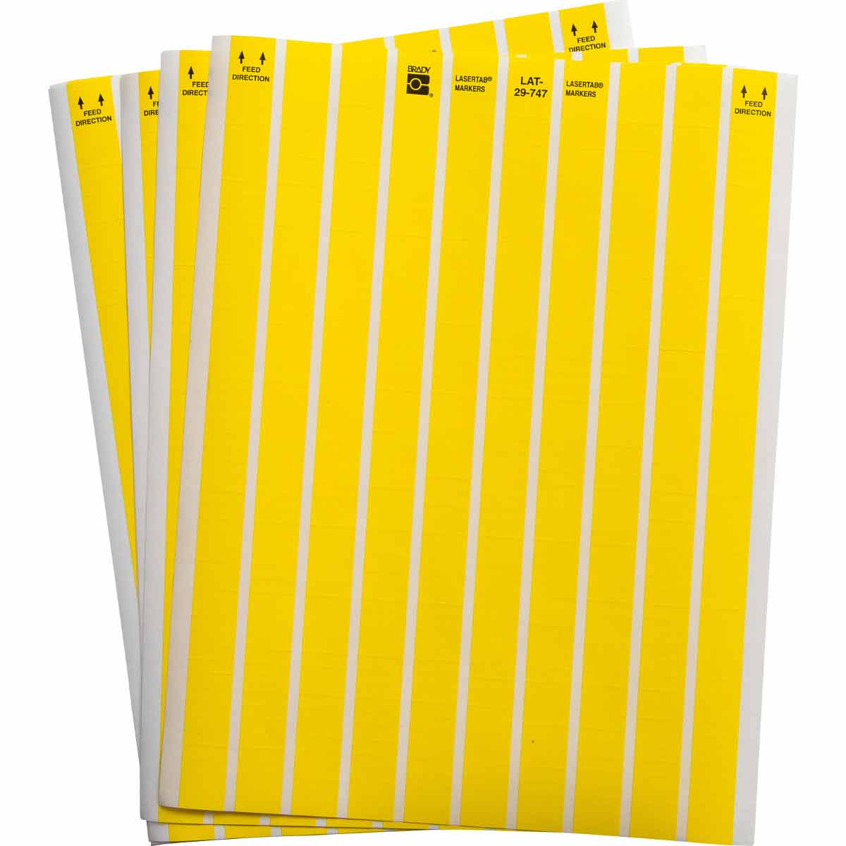 Brady LAT-29-747-10-YL LaserTab Laser Printable Labels 029785