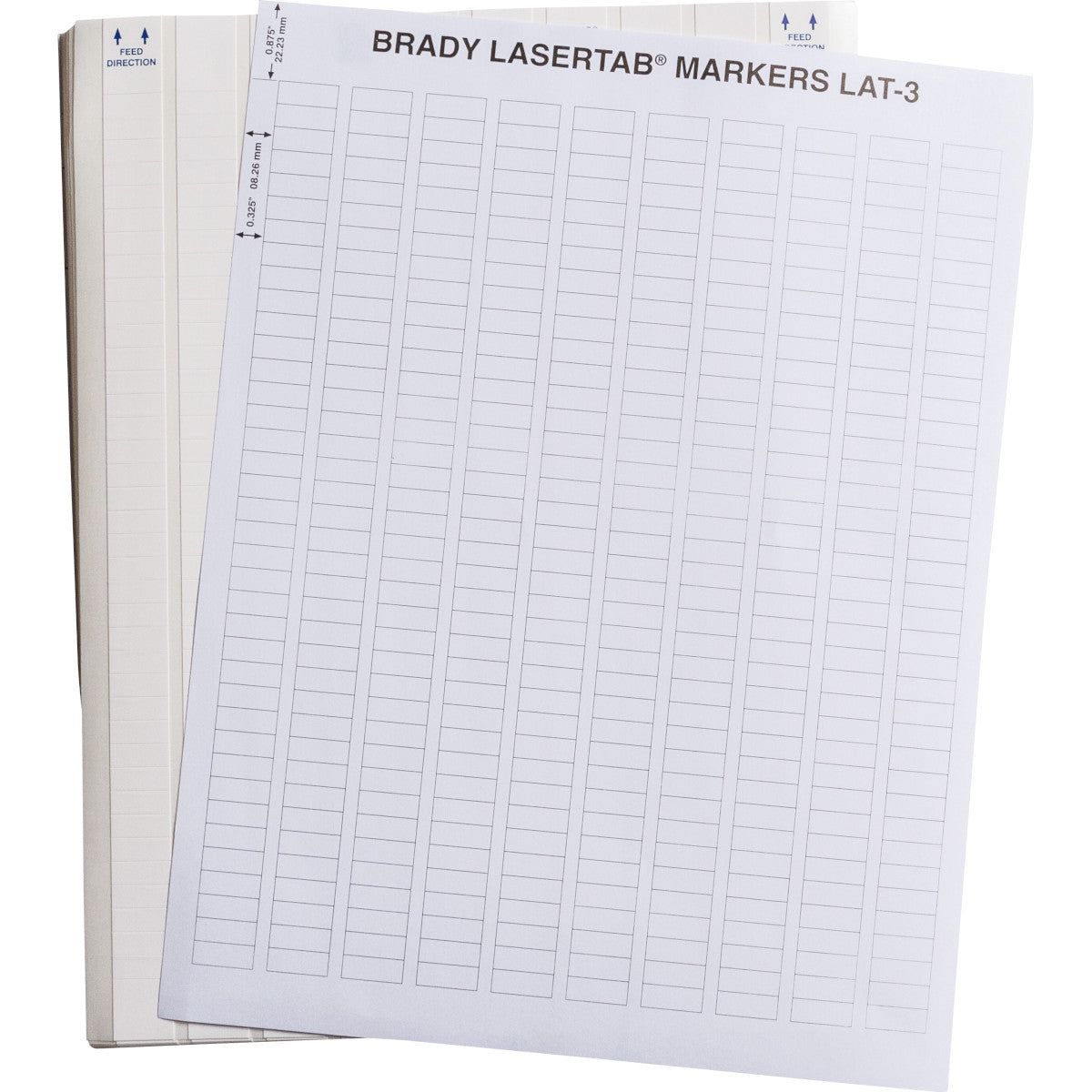 Brady LAT-3-410-10 LaserTab Laser Printable Labels 029759
