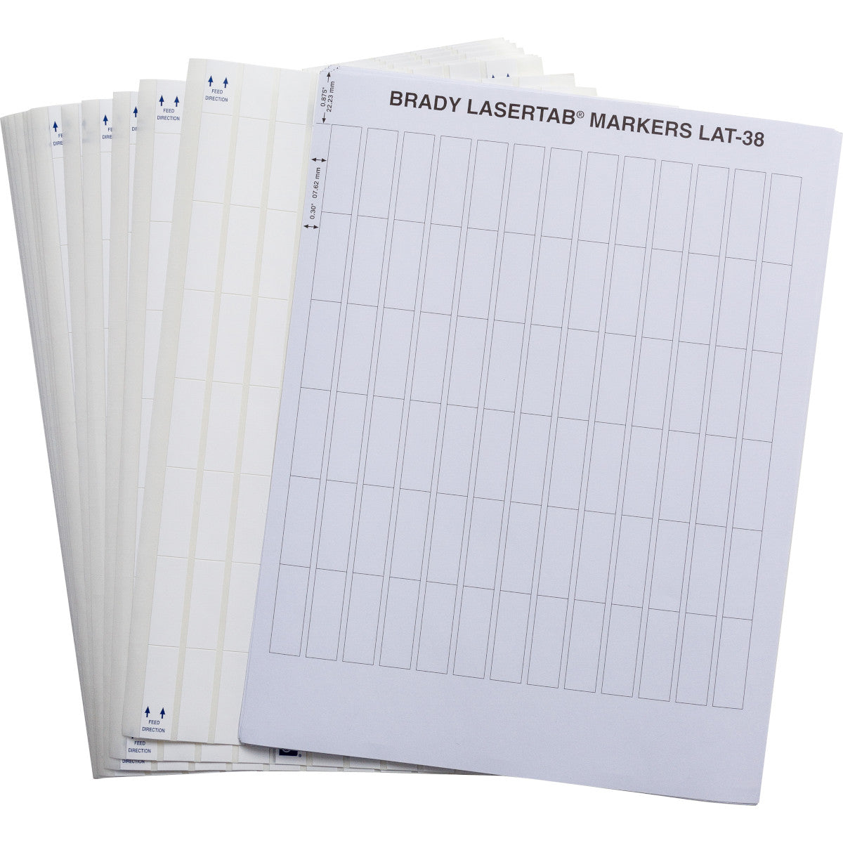 Brady LAT-38-799-1 LaserTab Laser Printable Labels 029680