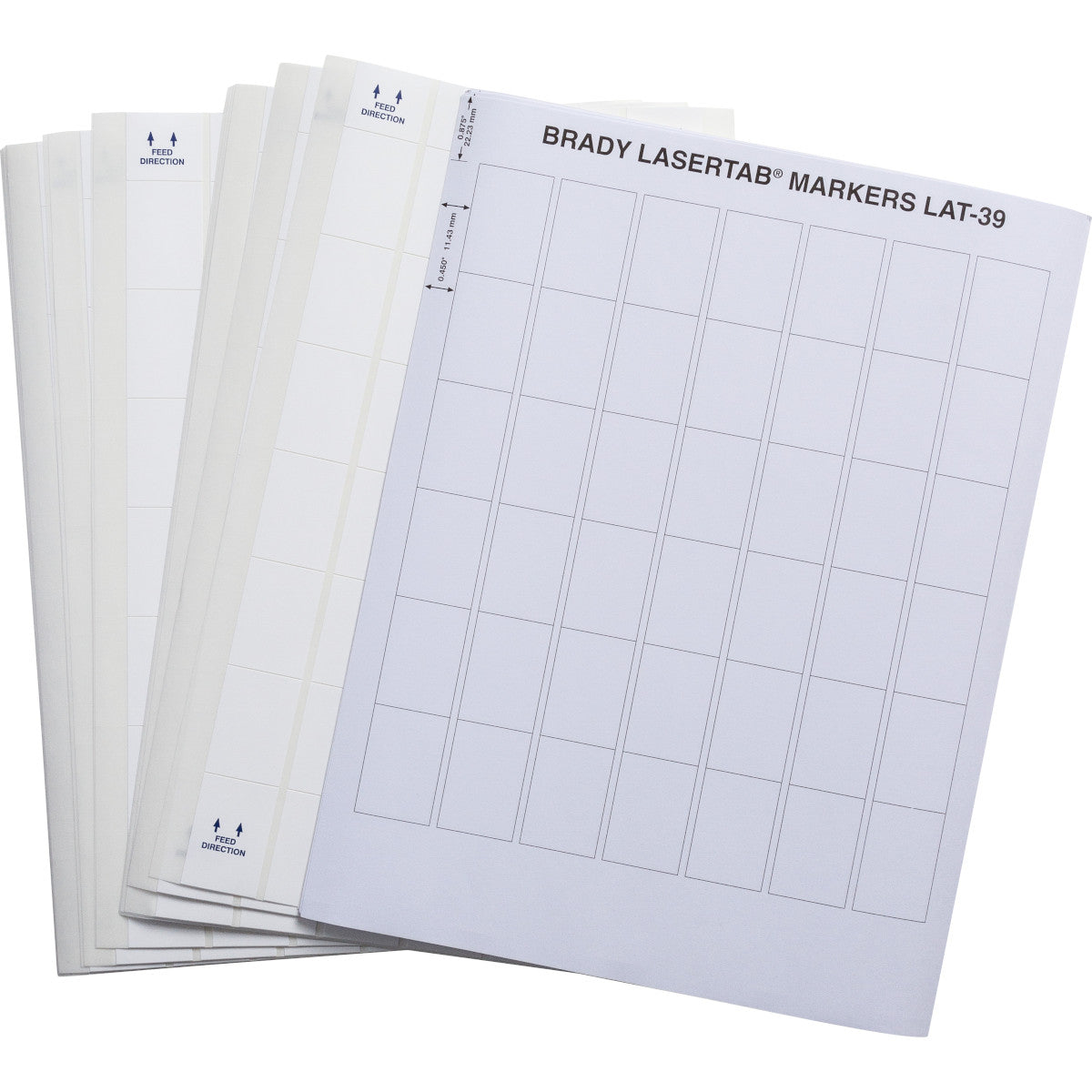 Brady LAT-39-799-2.5 LaserTab Laser Printable Labels 029683
