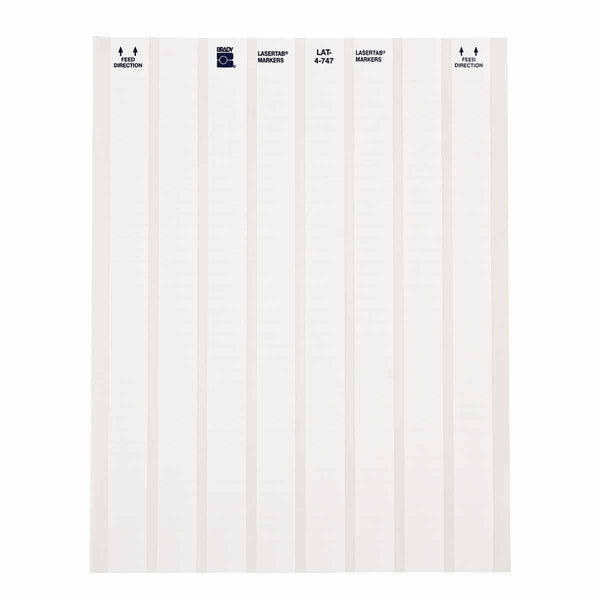 Brady LAT-4-747-10 LaserTab Laser Printable Labels 029709