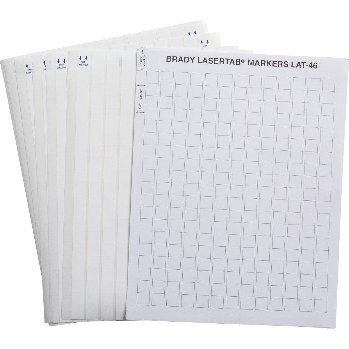 Brady LAT-46-707-10 LaserTab Laser Printable Labels 067063