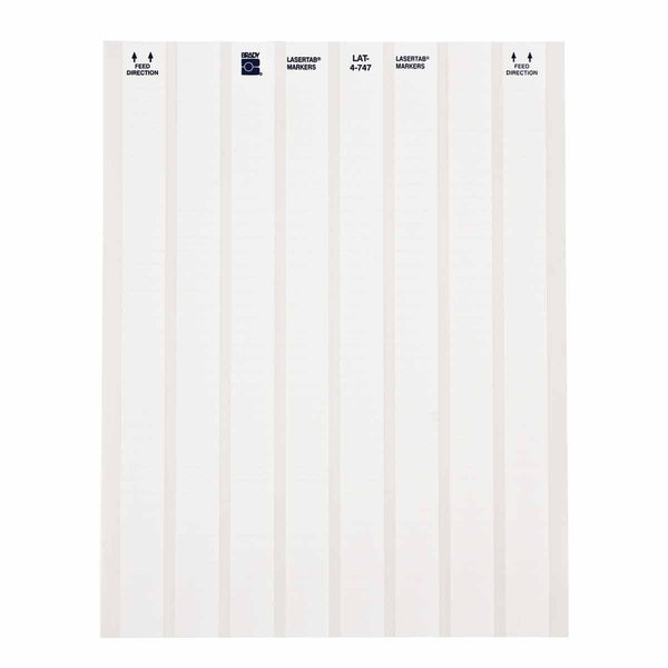 Brady LAT-5-747-10 LaserTab Laser Printable Labels 029712
