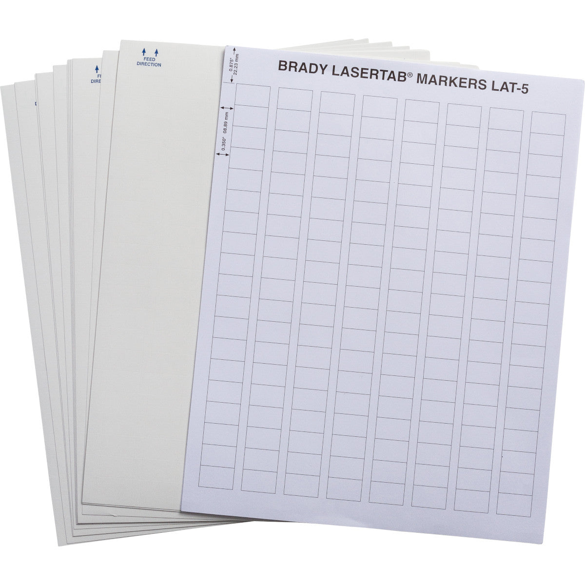 Brady LAT-5-759-10 LaserTab Laser Printable Labels 029752