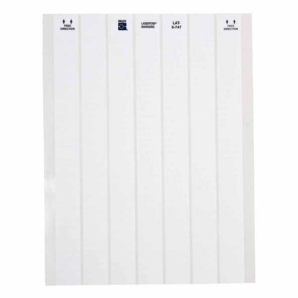 Brady LAT-6-747-10 LaserTab Laser Printable Labels 029715