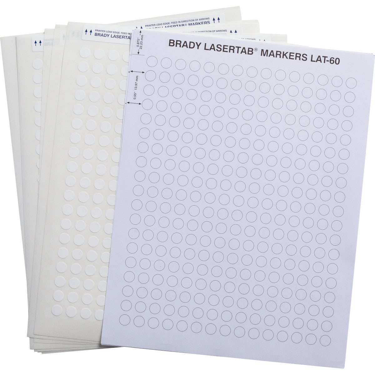 Brady LAT-60-799-2.5 LaserTab Laser Printable Labels 089405