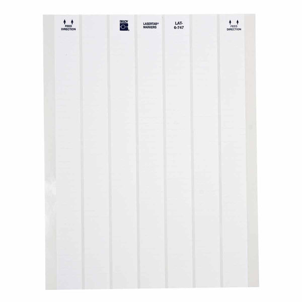 Brady LAT-7-747-10 LaserTab Laser Printable Labels 029718