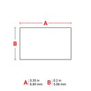 Brady M7-71-430 Harsh Environment Multi-Purpose Clear Polyester Labels for M710 and BMP71 174641