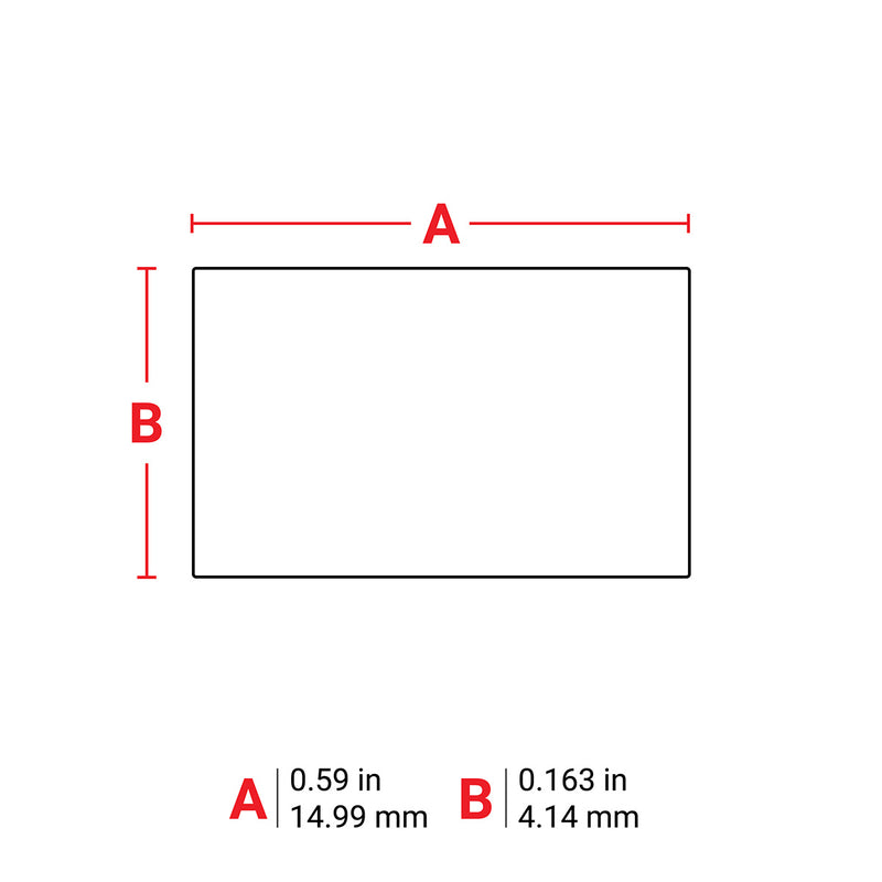 Brady BM-15-390 DuraSleeve Wire Marking Inserts for M610, M611, BMP61, M710 and BMP71 176280