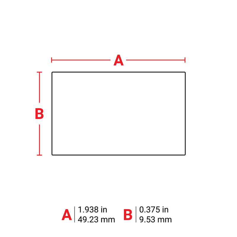 Brady PTL-40-412 Polypropylene Tag For M611, Bmp61 And Bmp71 018548