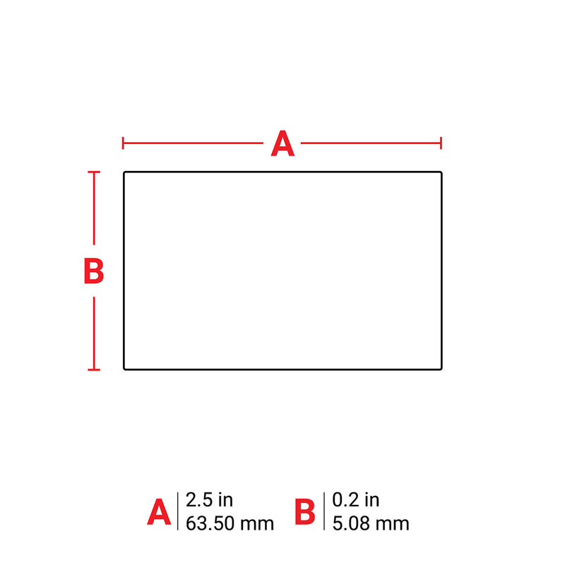 Brady THT-142-481-2.5-SC Thermal Transfer Printable Labels 116410