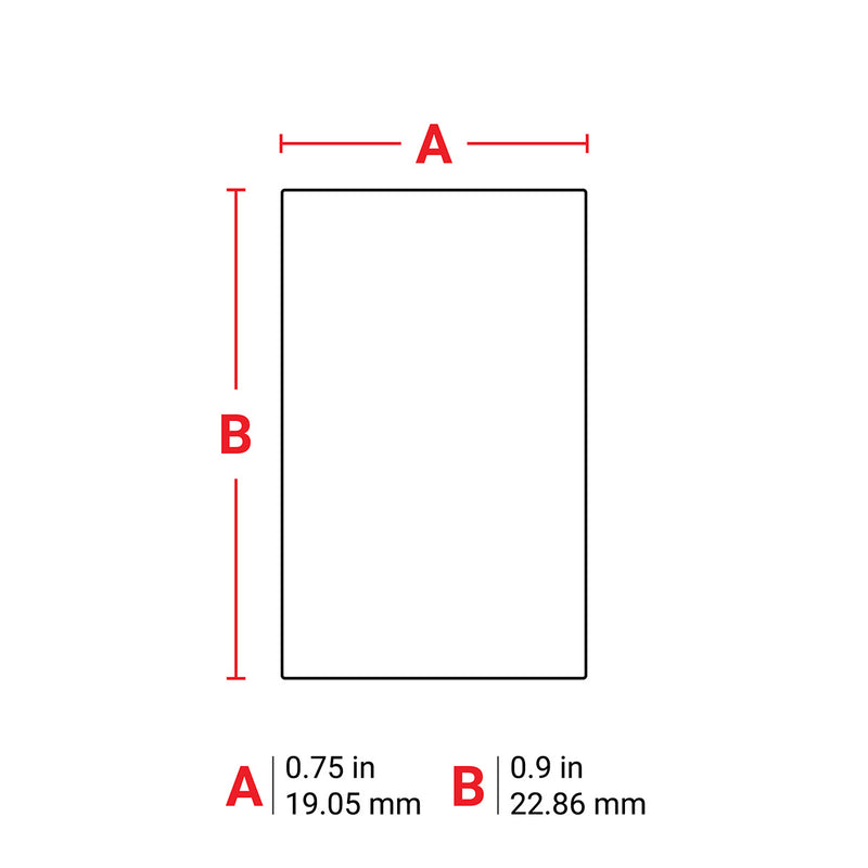 Brady M6-80-488 Solvent Resistant Polyester Labels for M610, M611, BMP61, M710 (with media adapter) and BMP71 (with media adapter) 174355