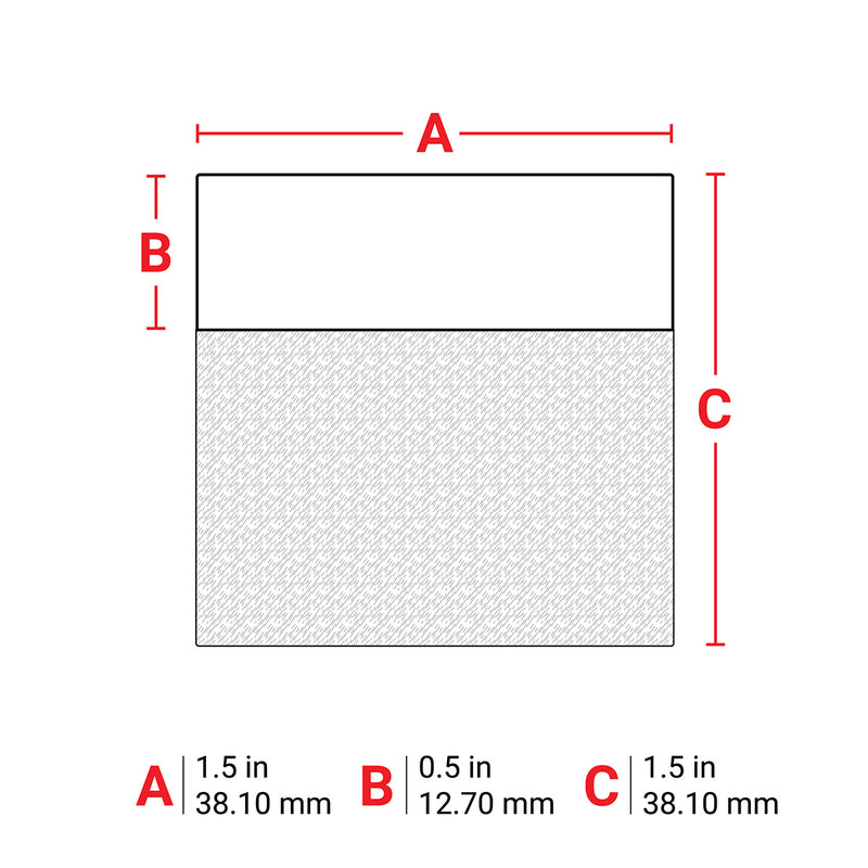 Brady M6-32-427-YL Self-Laminating Vinyl Wrap Around Labels for M610, M611, BMP61, M710 (with media adapter) and BMP71 (with media adapter) 173839