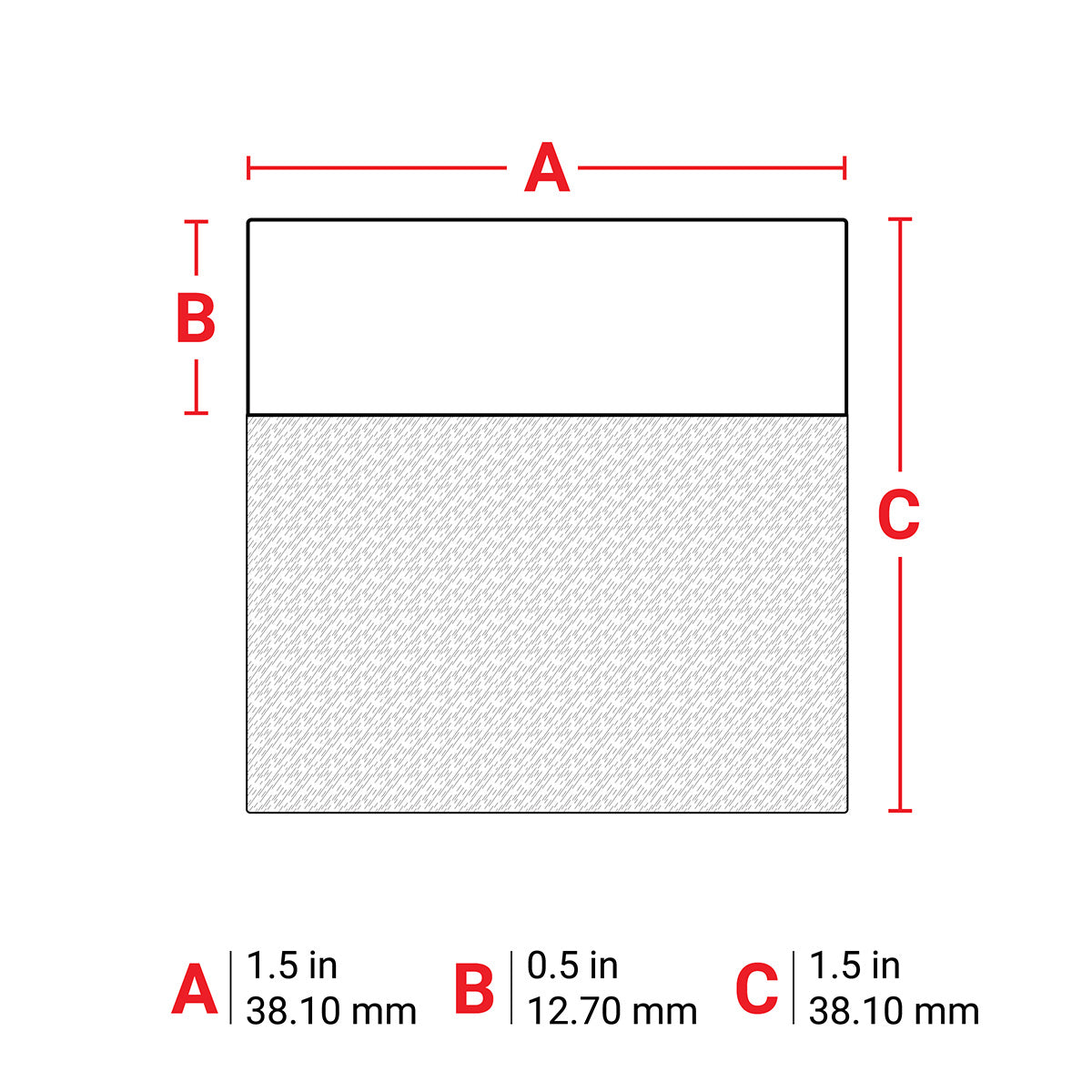 Brady PTL-32-427-GR Self-Laminating Vinyl Labels For M611, Bmp61 And Bmp71 018595