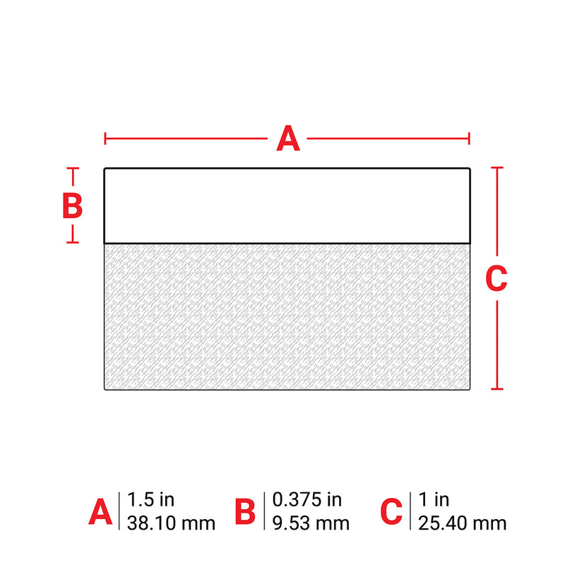 Brady M6-104-427 Self-Laminating Vinyl Wrap Around Labels for M610, M611, BMP61, M710 (with media adapter) and BMP71 (with media adapter) 173694