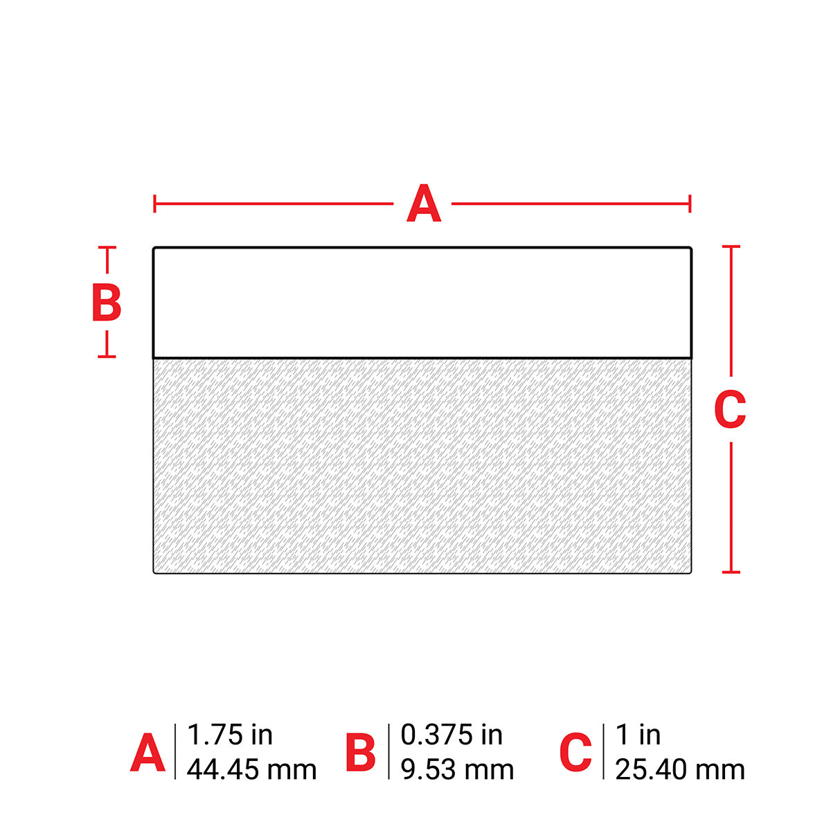 Brady M6-87-427 Self-Laminating Vinyl Wrap Around Labels for M610, M611, BMP61, M710 (with media adapter) and BMP71 (with media adapter) 173914