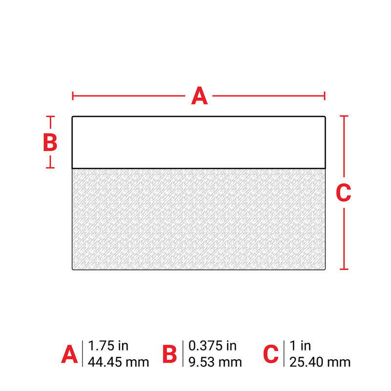 Brady M6-87-427 Self-Laminating Vinyl Wrap Around Labels for M610, M611, BMP61, M710 (with media adapter) and BMP71 (with media adapter) 173914