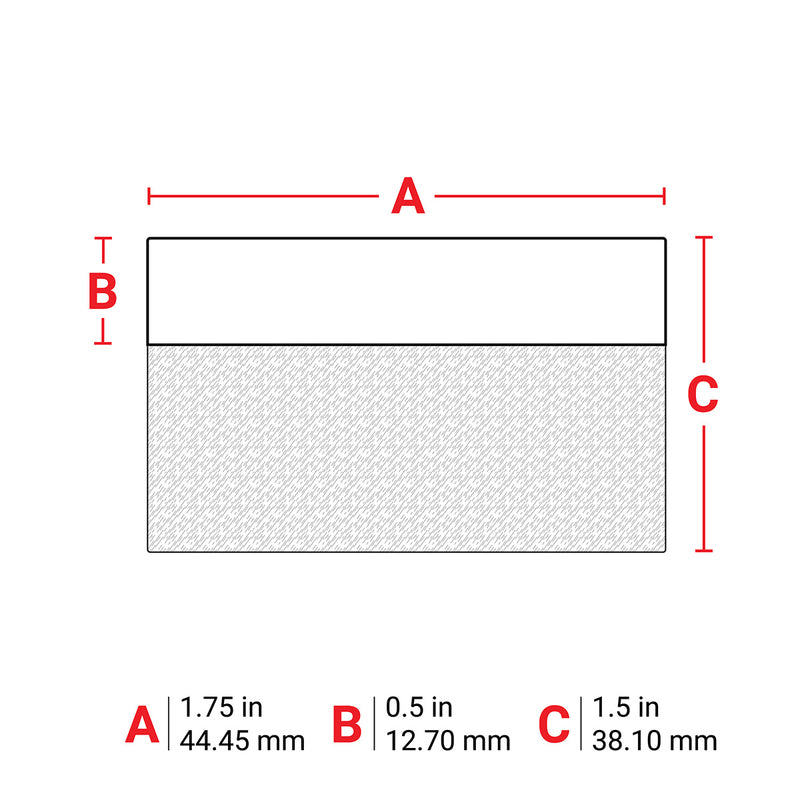 Brady M6-88-427 Self-Laminating Vinyl Wrap Around Labels for M610, M611, BMP61, M710 (with media adapter) and BMP71 (with media adapter) 173915