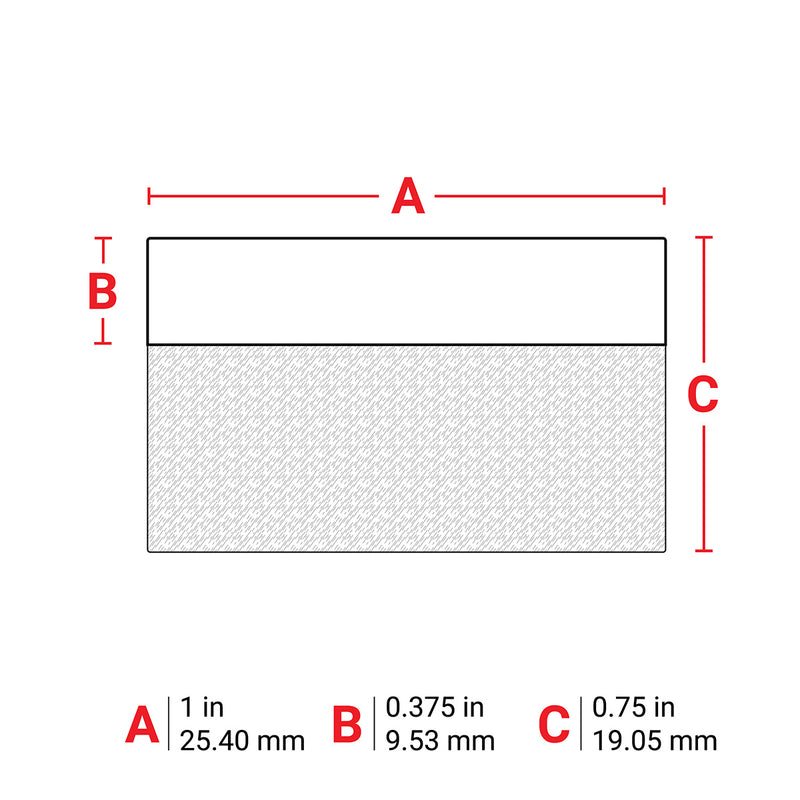 Brady M7-96-427 Self-Laminating Vinyl Wrap Around Labels for M710 and BMP71 174660