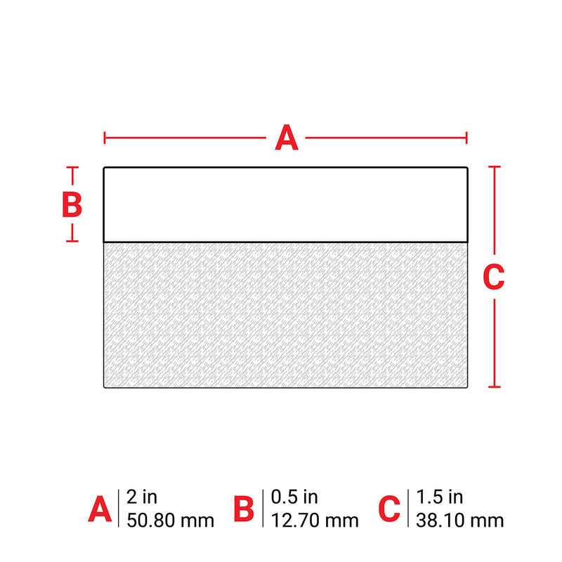 Brady PTL-107-427 Self-Laminating Vinyl Labels For M611, Bmp61 And Bmp71 055153