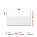 Brady M7-107-427 Self-Laminating Vinyl Wrap Around Labels for M710 and BMP71 174534