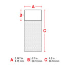 Brady M6-108-461 Self-Laminating Cryogenic Polyester Labels for M610, M611, BMP61, M710 (with media adapter) and BMP71 (with media adapter) 173702