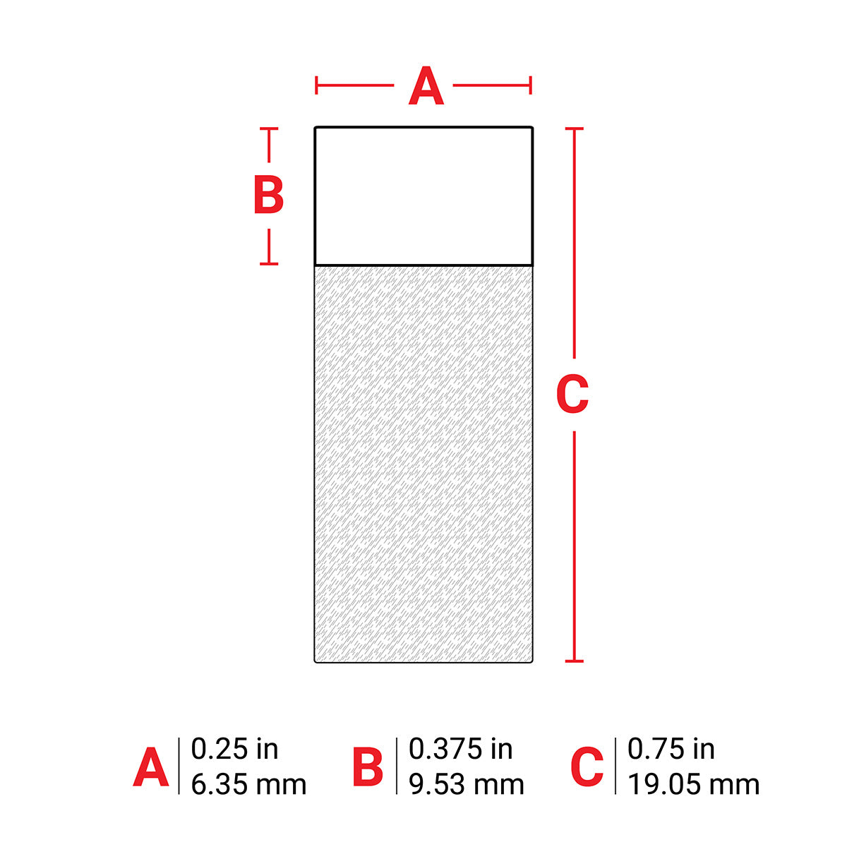 Brady M6-10-427 Self-Laminating Vinyl Wrap Around Labels for M610, M611, BMP61, M710 (with media adapter) and BMP71 (with media adapter) 173691