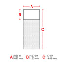 Brady M7-10-427 Self-Laminating Vinyl Wrap Around Labels for M710 and BMP71 174532