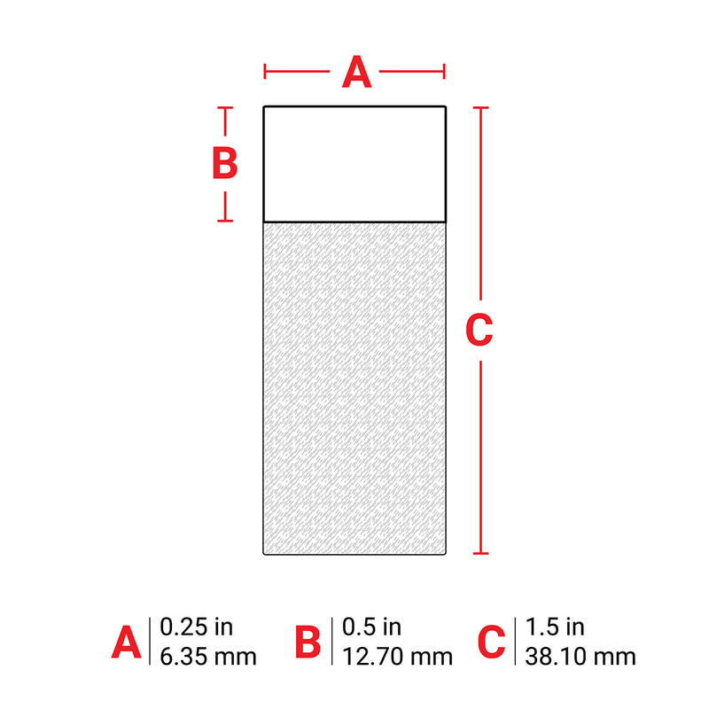 Brady M6-28-427-GR Self-Laminating Vinyl Wrap Around Labels for M610, M611, BMP61, M710 (with media adapter) and BMP71 (with media adapter) 173783