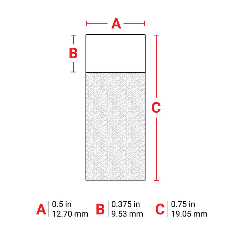 Brady M61-11-417 Self-laminating Vinyl Labels for M611, BMP61 and BMP71 152661