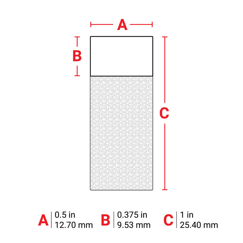 Brady M6-17-427-YL Self-Laminating Vinyl Wrap Around Labels for M610, M611, BMP61, M710 (with media adapter) and BMP71 (with media adapter) 173727