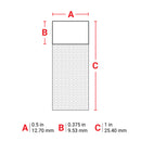 Brady BM-17-427 Self-Laminating Vinyl Wrap Around Labels for M610, M611, BMP61, M710 and BMP71 174432